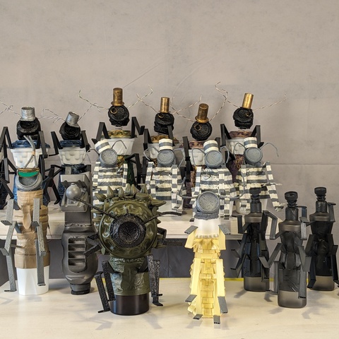 All the puppets. Photo by Gaylia Wagner.